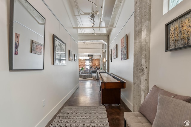 328 W 200 S Unit 505, Salt Lake City, UT 84101 - corridor featuring baseboards and finished concrete floors