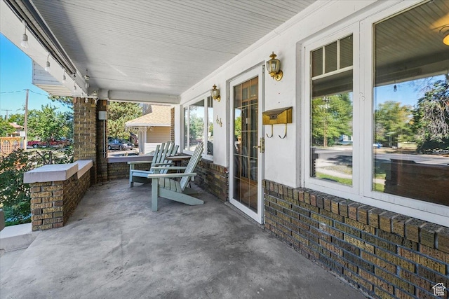 view of patio / terrace featuring a porch