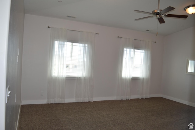 1921 N Crest Rd, Saratoga Springs, UT 84045 - carpeted spare room with ceiling fan and baseboards