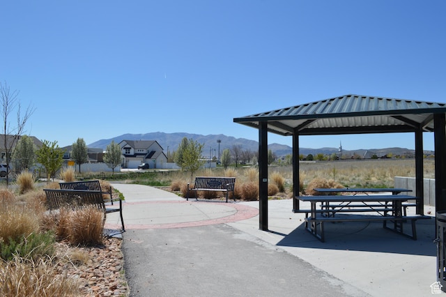 1921 N Crest Rd, Saratoga Springs, UT 84045 - view of property's community featuring a gazebo and a mountain view