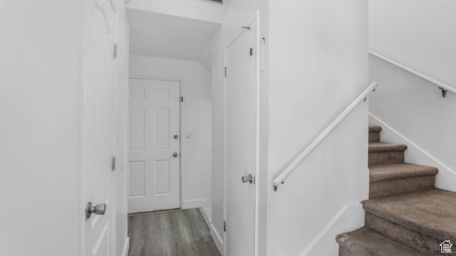 22 W La Vista Dr S, West Jordan, UT 84088 - staircase featuring wood finished floors