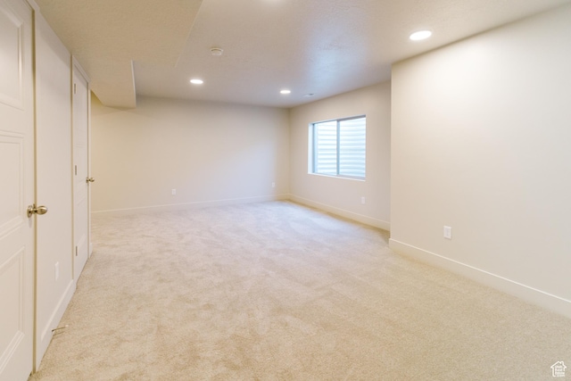 178 W Autumn Ln Unit 136, Saratoga Springs, UT 84045 - empty room featuring recessed lighting, light colored carpet, and baseboards