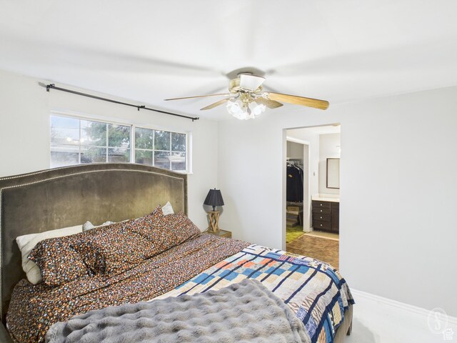 1534 N 300 W, Sunset, UT 84015 - bedroom featuring ensuite bath and a ceiling fan