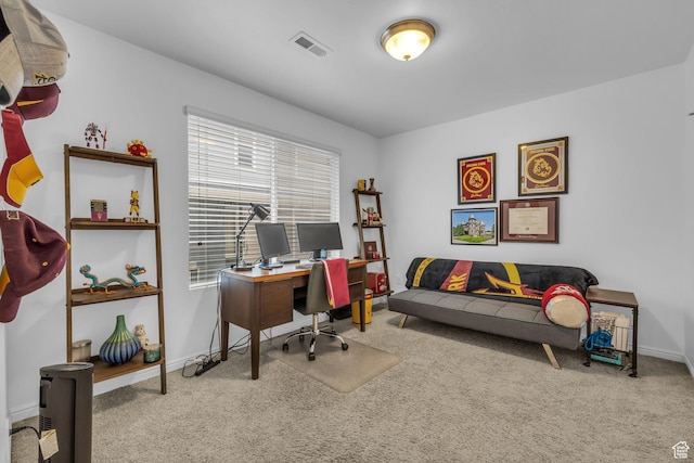 14714 S Rising Star Way, Bluffdale, UT 84065 - office area with carpet, visible vents, and baseboards