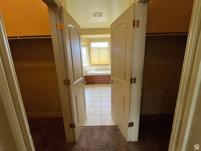 407 W Larkspur Ln, Morgan, UT 84050 - interior space with light tile patterned flooring and visible vents