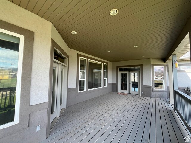 407 W Larkspur Ln, Morgan, UT 84050 - deck with french doors