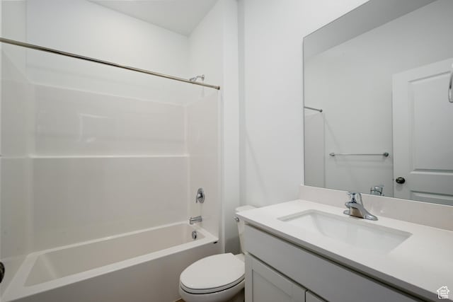 1784 E Bison Dr Unit B234, Eagle Mountain, UT 84005 - bathroom with toilet, shower / bathtub combination, and vanity