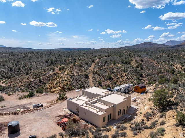 126 W Bowler Rd, Gunlock, UT 84733 - drone / aerial view with view of desert, a rural view, and a mountain view