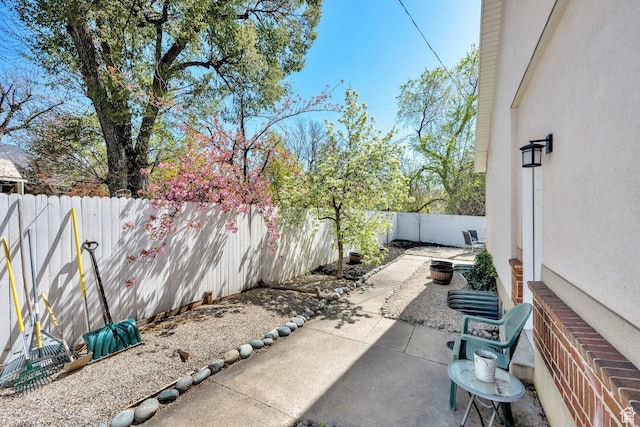 view of patio / terrace featuring a fenced backyard