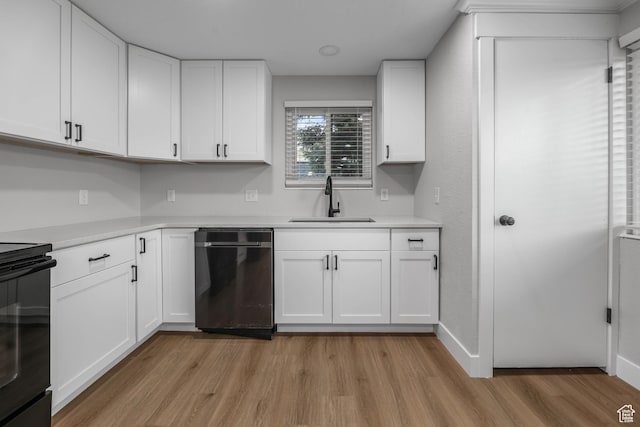 1210 W 4365 S Unit 3A, Taylorsville, UT 84123 - kitchen with a sink, dishwashing machine, light wood-style floors, light countertops, and electric range