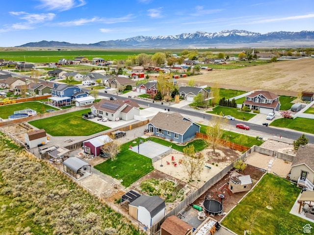 4104 Rose Springs Rd Unit 406, Erda, UT 84074 - drone / aerial view with a mountain view and a residential view
