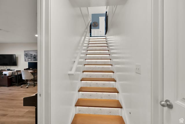 4104 Rose Springs Rd Unit 406, Erda, UT 84074 - staircase with wood finished floors