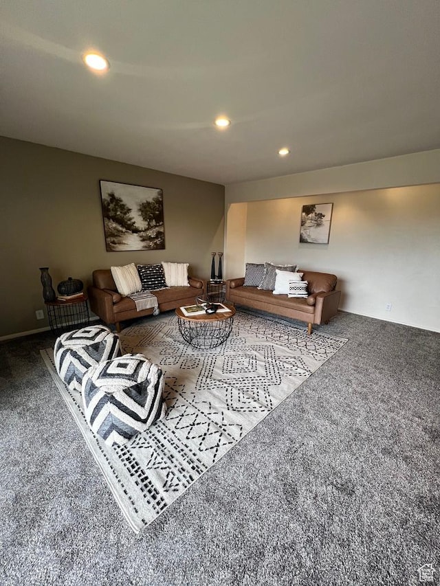 635 N 1200 W Unit A-306, Salt Lake City, UT 84116 - carpeted living room featuring recessed lighting