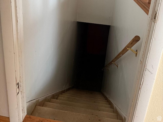 view of stairway
