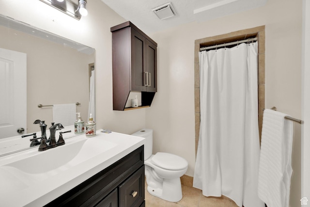 2590 W Central Pk Cir, Taylorsville, UT 84129 - bathroom featuring vanity, a shower with shower curtain, and tile patterned flooring