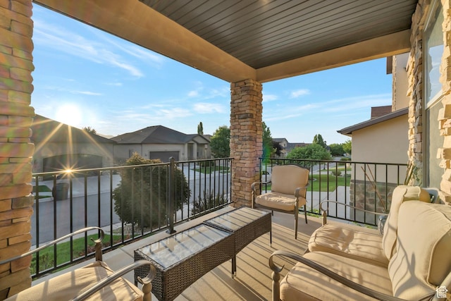 11113 S Cadbury Dr, South Jordan, UT 84095 - balcony featuring an outdoor living space