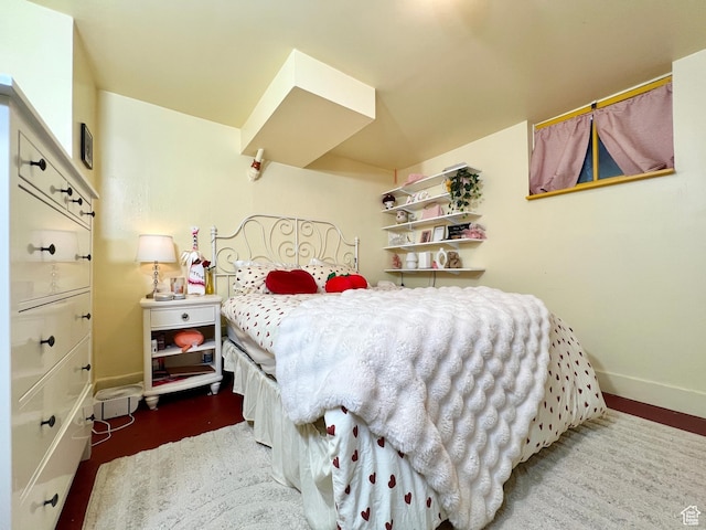 bedroom with baseboards