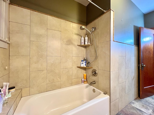 bathroom featuring shower / bathtub combination