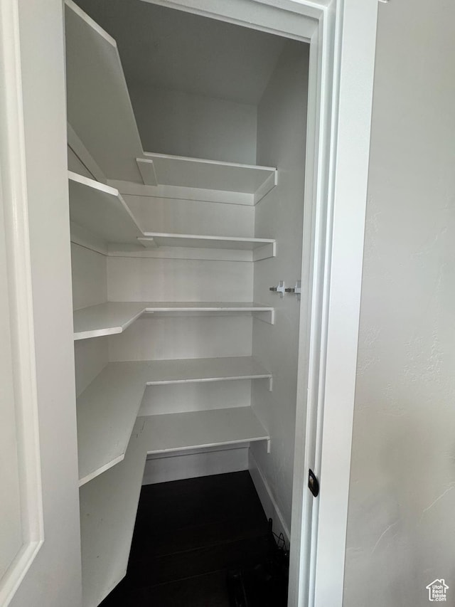 view of storage area