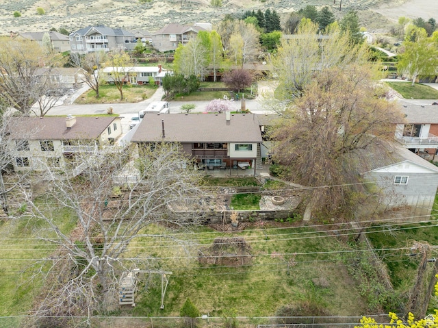 drone / aerial view featuring a residential view