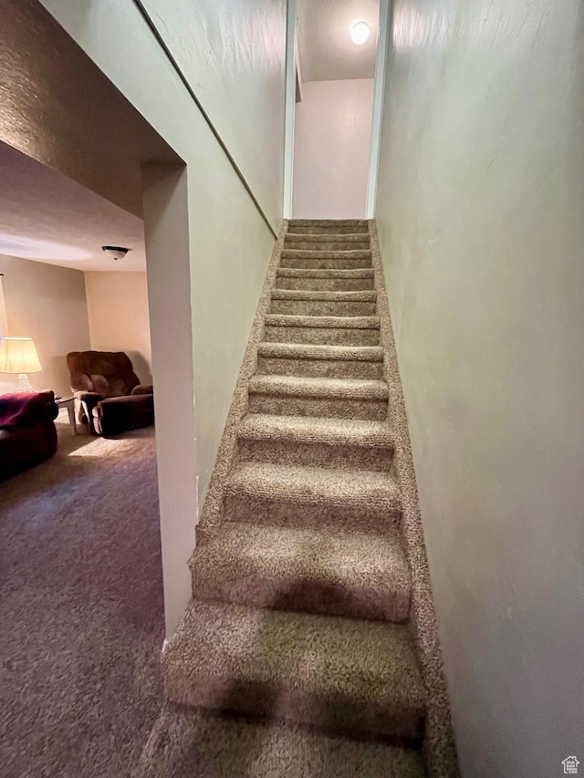 440 S 400 W, Preston, ID 83263 - staircase featuring carpet floors
