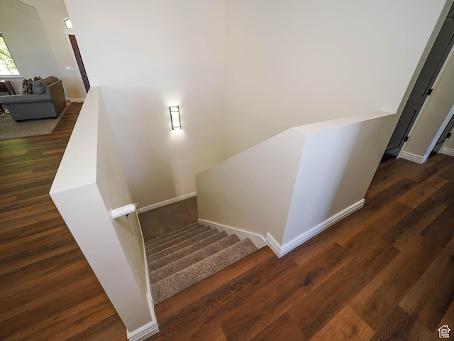 851 E Oak Ct Unit 28, Tooele, UT 84074 - stairs with baseboards and wood finished floors