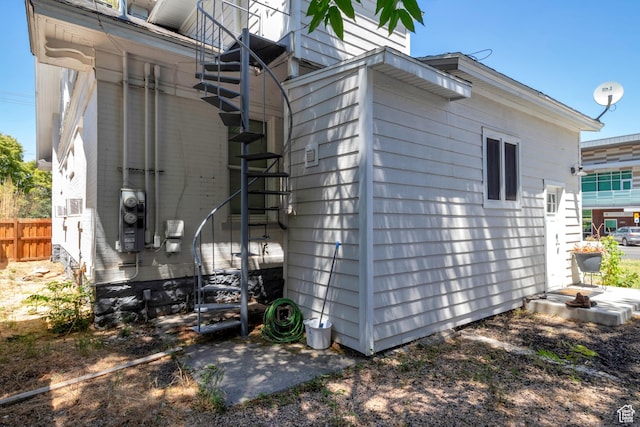 480 N 300 W, Salt Lake City, UT 84103 - view of home's exterior with stairs and fence