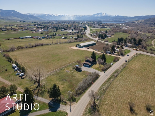 3116 N River Dr E, Eden, UT 84310 - aerial view with a mountain view and a rural view