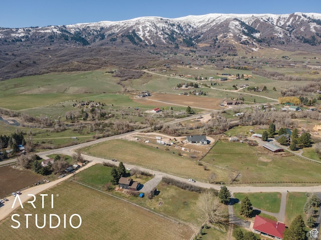 3116 N River Dr E, Eden, UT 84310 - drone / aerial view featuring a mountain view and a rural view
