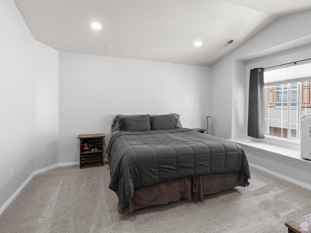 6939 S Tourist Ln W Unit 2C, West Jordan, UT 84084 - bedroom featuring recessed lighting, carpet floors, lofted ceiling, and baseboards
