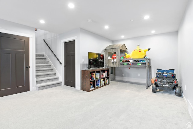 1678 S Ridgeline Dr Unit 1276, Heber City, UT 84032 - interior space with stairway, baseboards, recessed lighting, and carpet