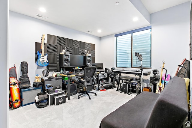 1678 S Ridgeline Dr Unit 1276, Heber City, UT 84032 - carpeted office space with visible vents and recessed lighting