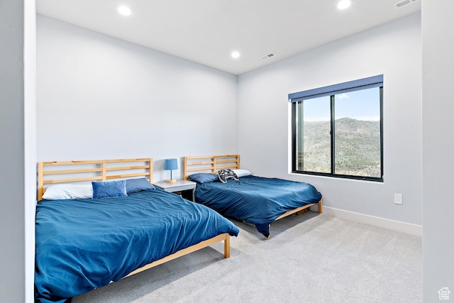1678 S Ridgeline Dr Unit 1276, Heber City, UT 84032 - bedroom featuring visible vents, baseboards, carpet, and recessed lighting