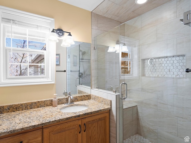1004 Uri Ln, Midway, UT 84049 - bathroom featuring vanity and a shower stall