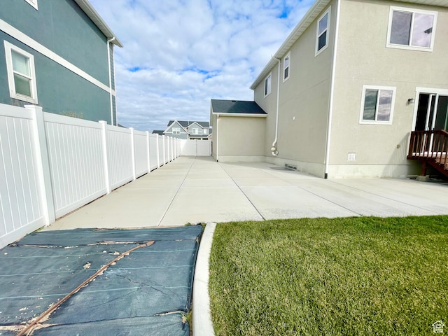 3859 W Young Lucerne Cir, Riverton, UT 84065 - view of yard featuring fence and a patio area