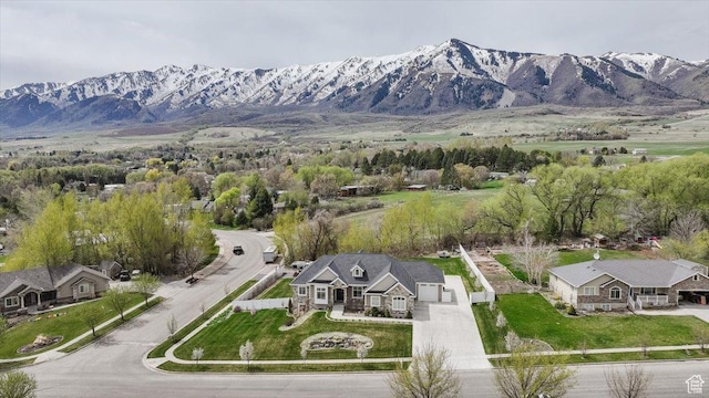 535 N Pheasant Hollow Ln, Mendon, UT 84325 - bird's eye view with a mountain view