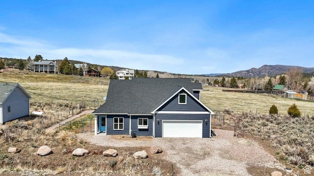 174 S 200 E, Pine Valley, UT 84781 - exterior space with a garage, driveway, and a mountain view