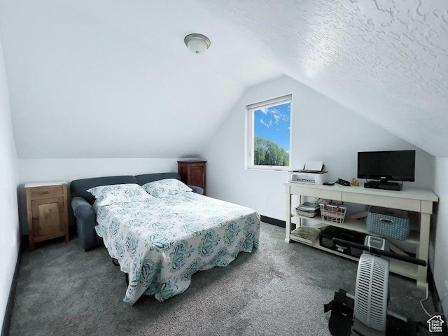 174 S 200 E, Pine Valley, UT 84781 - carpeted bedroom with lofted ceiling and baseboards