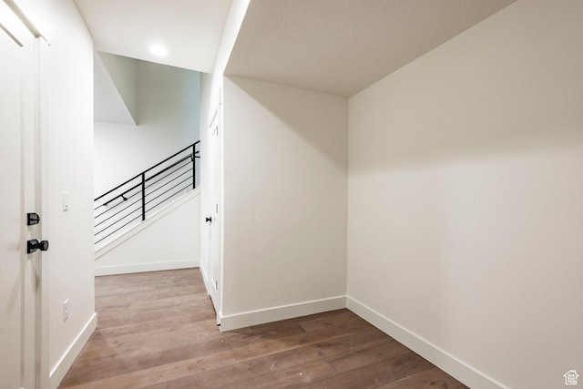 495 W Ascent Dr, Hideout, UT 84036 - interior space with recessed lighting, wood finished floors, and baseboards