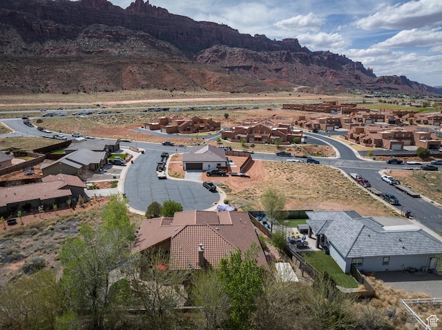 3270 E Rim Vistas Cir, Moab, UT 84532 - bird's eye view featuring a residential view and a mountain view