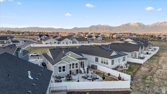 6079 W Teton Village Dr Unit 106, Herriman, UT 84096 - bird's eye view with a mountain view and a residential view