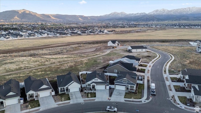 6079 W Teton Village Dr Unit 106, Herriman, UT 84096 - aerial view with a mountain view and a residential view