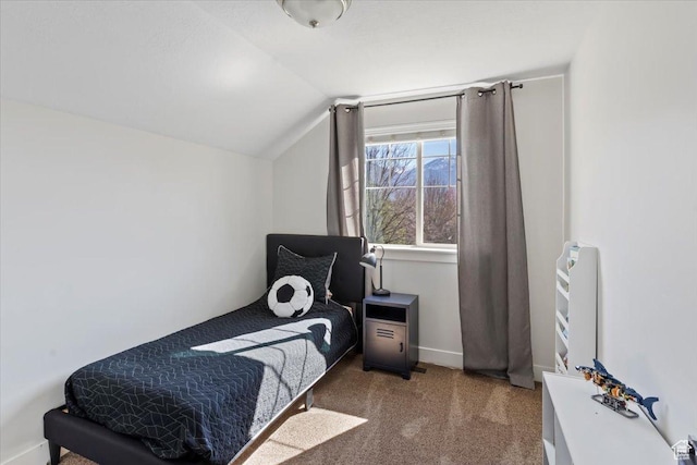 2292 W 440 S, Provo, UT 84601 - bedroom featuring lofted ceiling, baseboards, and carpet flooring