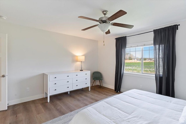 2292 W 440 S, Provo, UT 84601 - bedroom with ceiling fan, baseboards, and wood finished floors