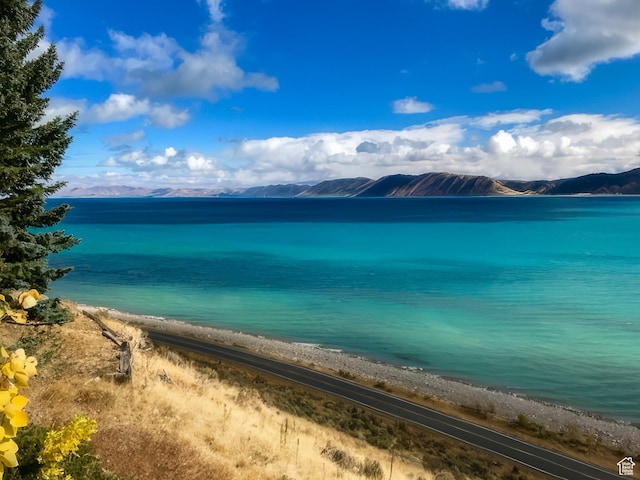 2904 S Edgemont Dr, Garden City, UT 84028 - water view with a mountain backdrop and local beach