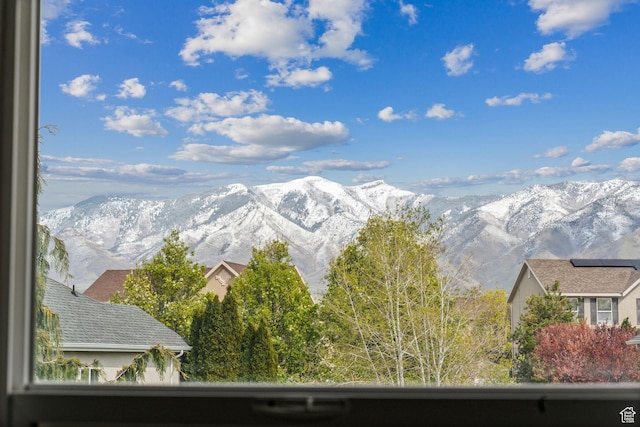 view of mountain feature