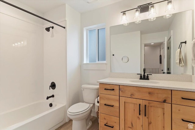 816 E Clover Way, Morgan, UT 84050 - full bath with wood finished floors, toilet, vanity, and bathtub / shower combination