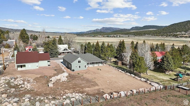 48 N Meadow Dr, Pine Valley, UT 84781 - drone / aerial view featuring a mountain view