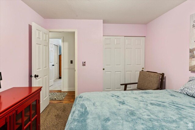6241 S Barton Park Dr, West Jordan, UT 84081 - bedroom featuring a closet and carpet