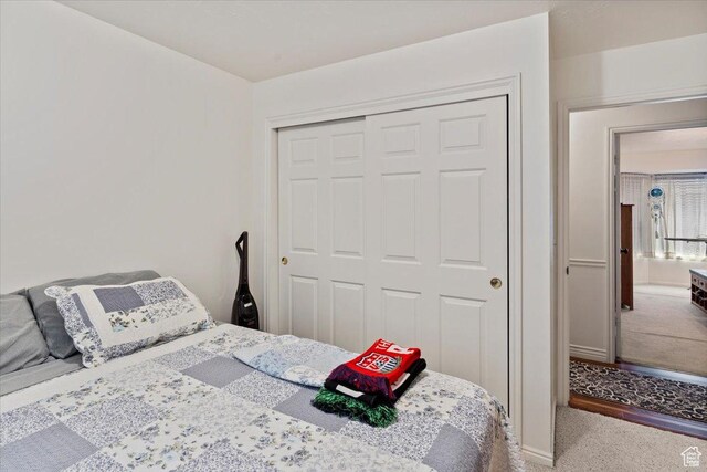 6241 S Barton Park Dr, West Jordan, UT 84081 - bedroom with carpet flooring and a closet